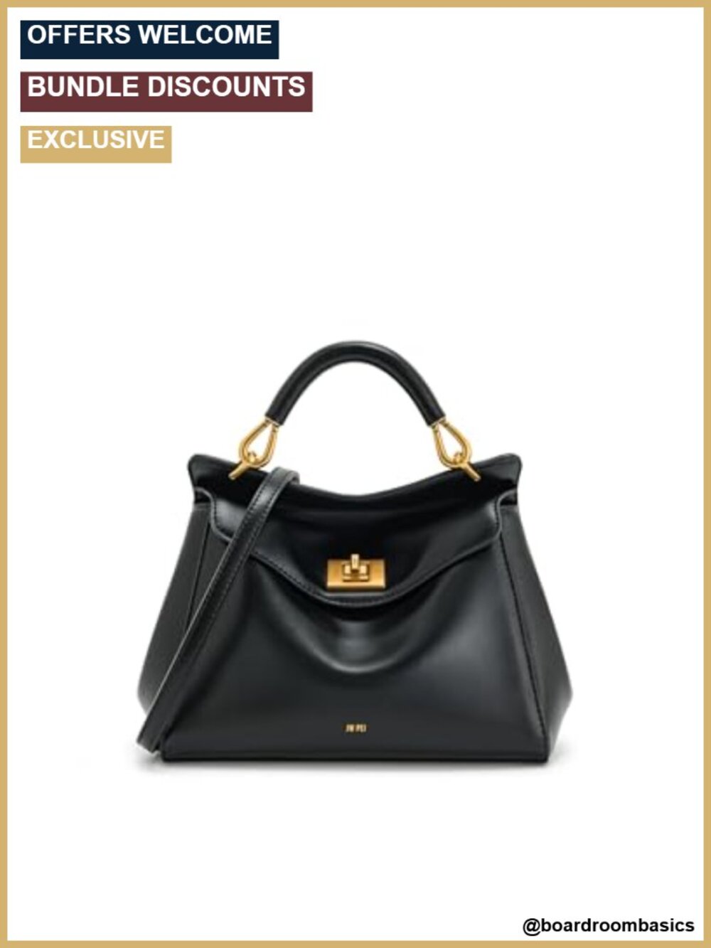Vegan Leather Top Handle Handbag Crossbody Adjustable Strap